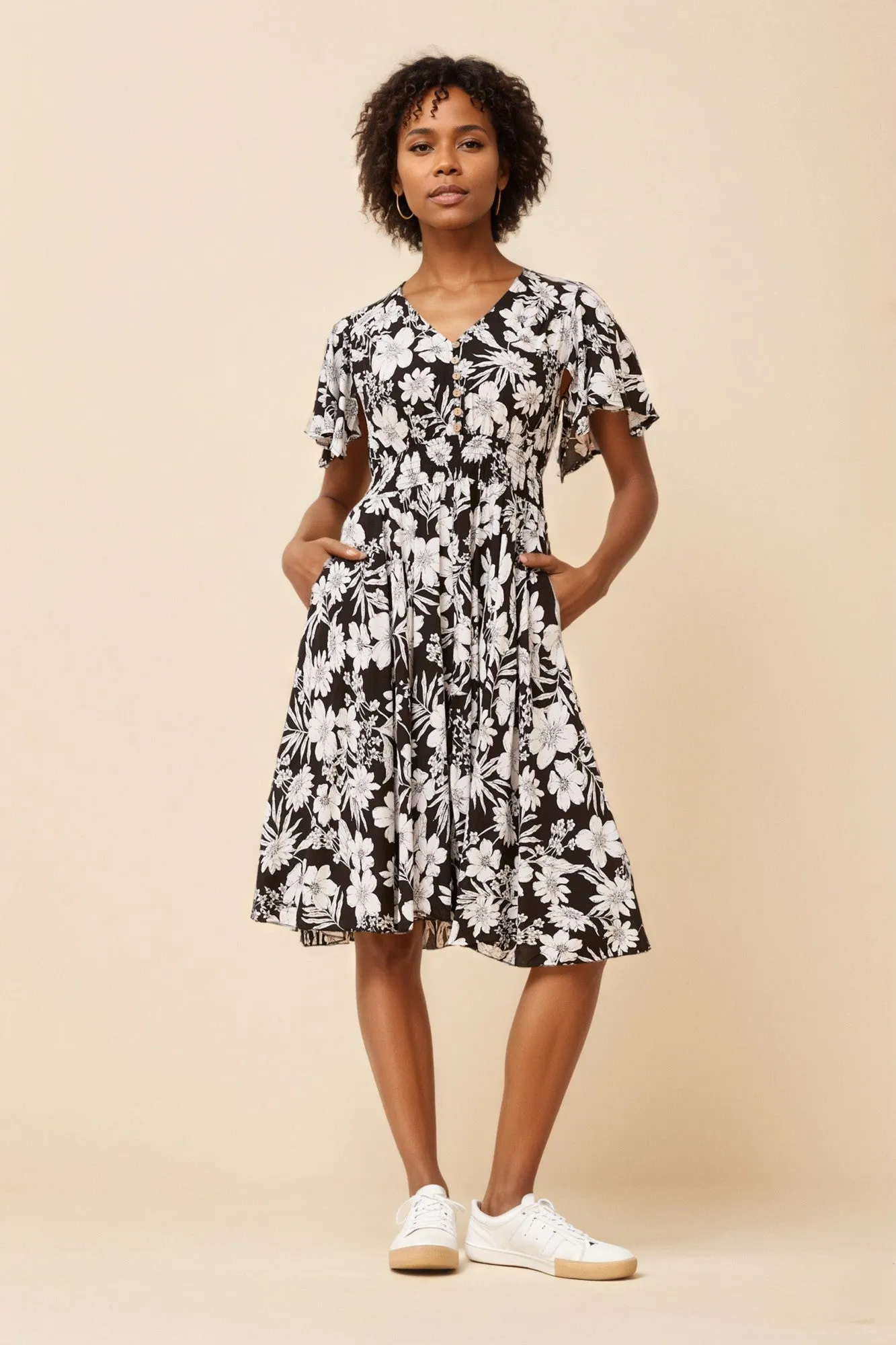 SANDY FLORAL DRESS sold by Rockmans product image thumbnail 4
