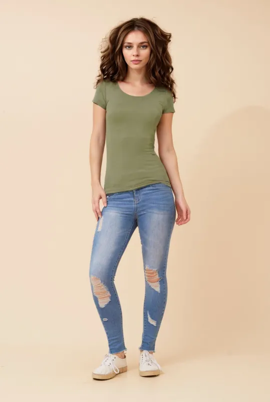 NATALIE SOLID TOP sold by Rockmans