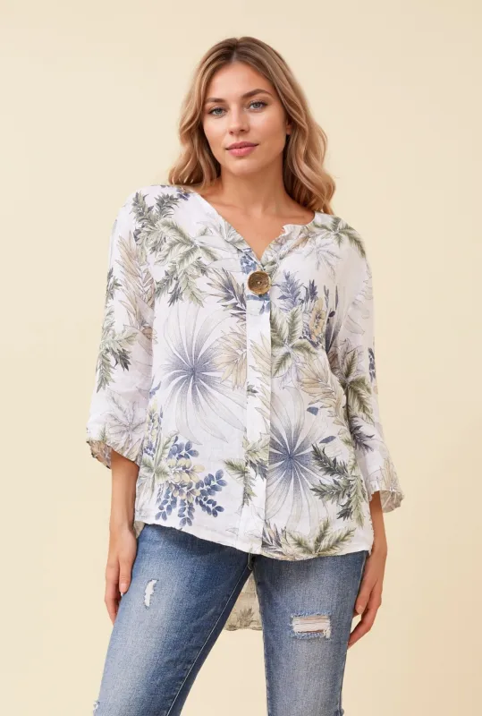 PALERMO LINEN TOP sold by Rockmans