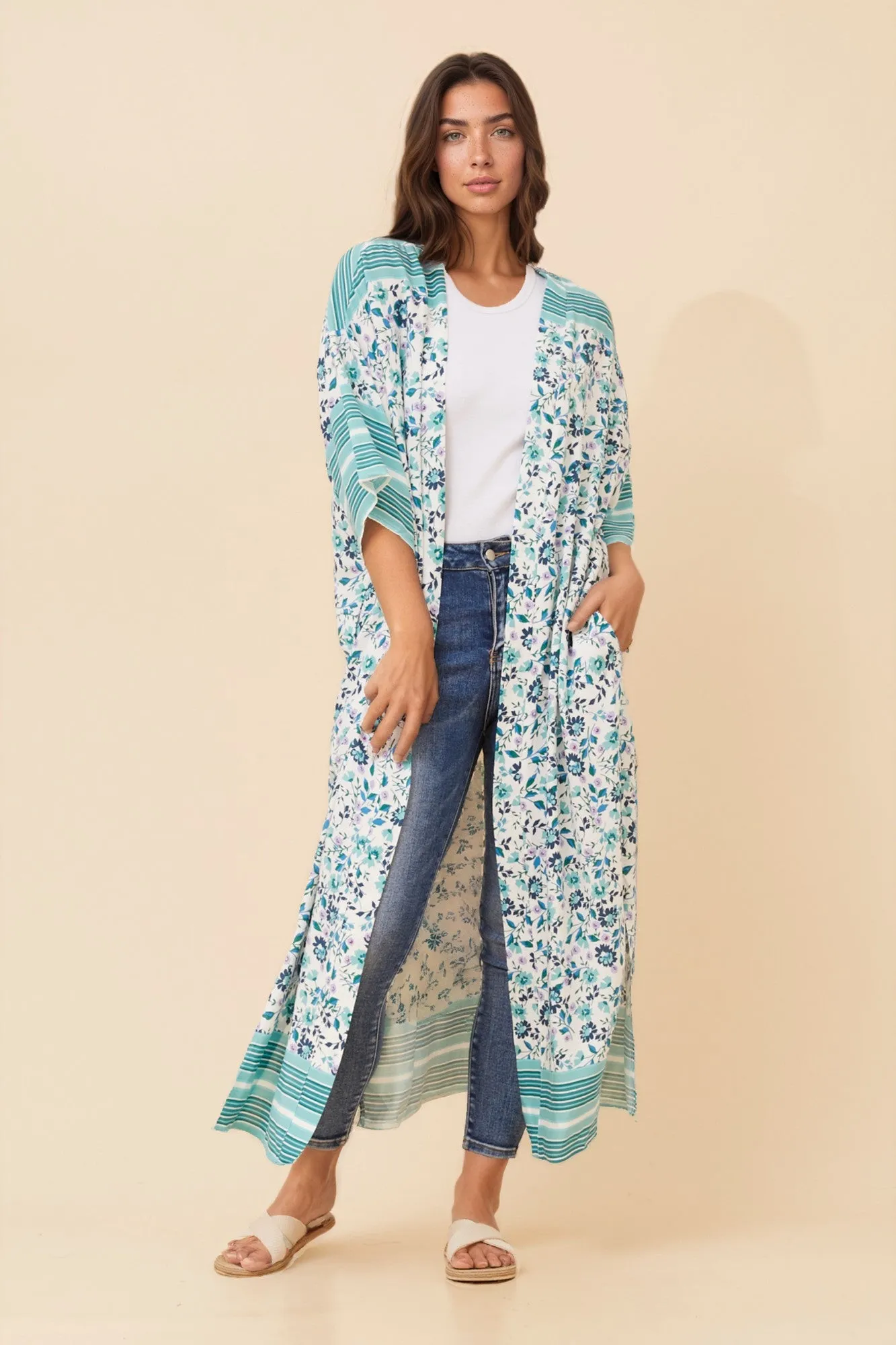 FLORAL PRINT CARDIGAN sold by Rockmans product image thumbnail 3