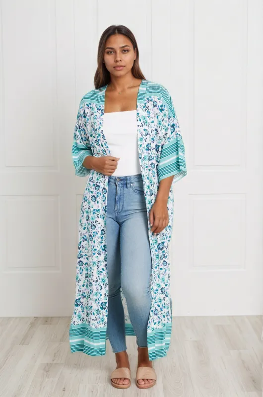 FLORAL PRINT CARDIGAN made by Rockmans
