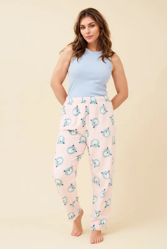 LEE TEDDY PRINT PLUSH PYJAMA PANTS sold by Rockmans