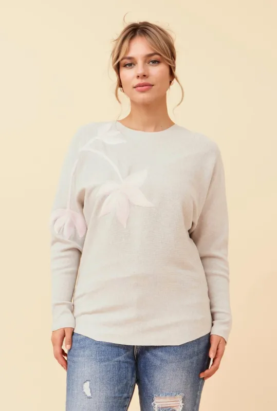 ASTI LEAF KNIT PULLOVER sold by Rockmans