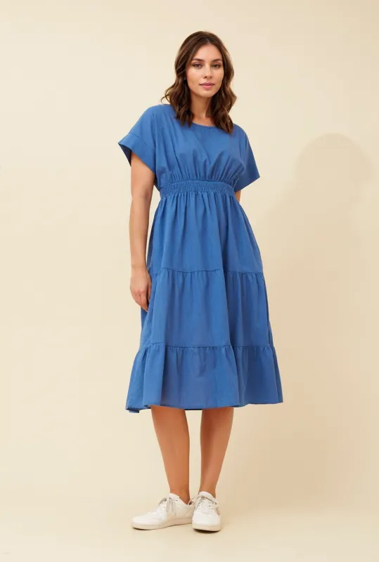 TALINA TIERED MIDI DRESS sold by Rockmans
