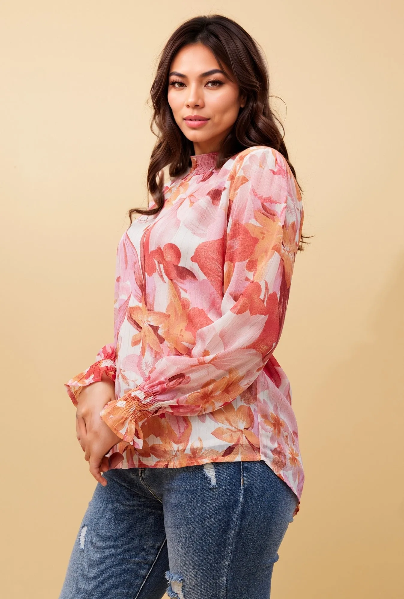 DIANA FLORAL PRINT BLOUSE sold by Rockmans product image thumbnail 5