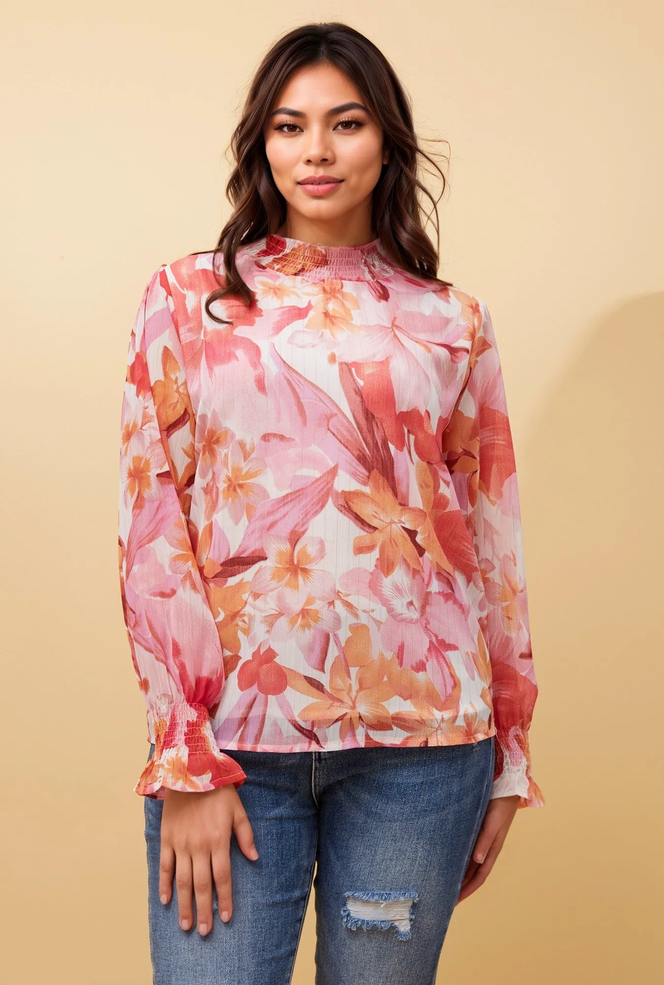 DIANA FLORAL PRINT BLOUSE sold by Rockmans product image thumbnail 3