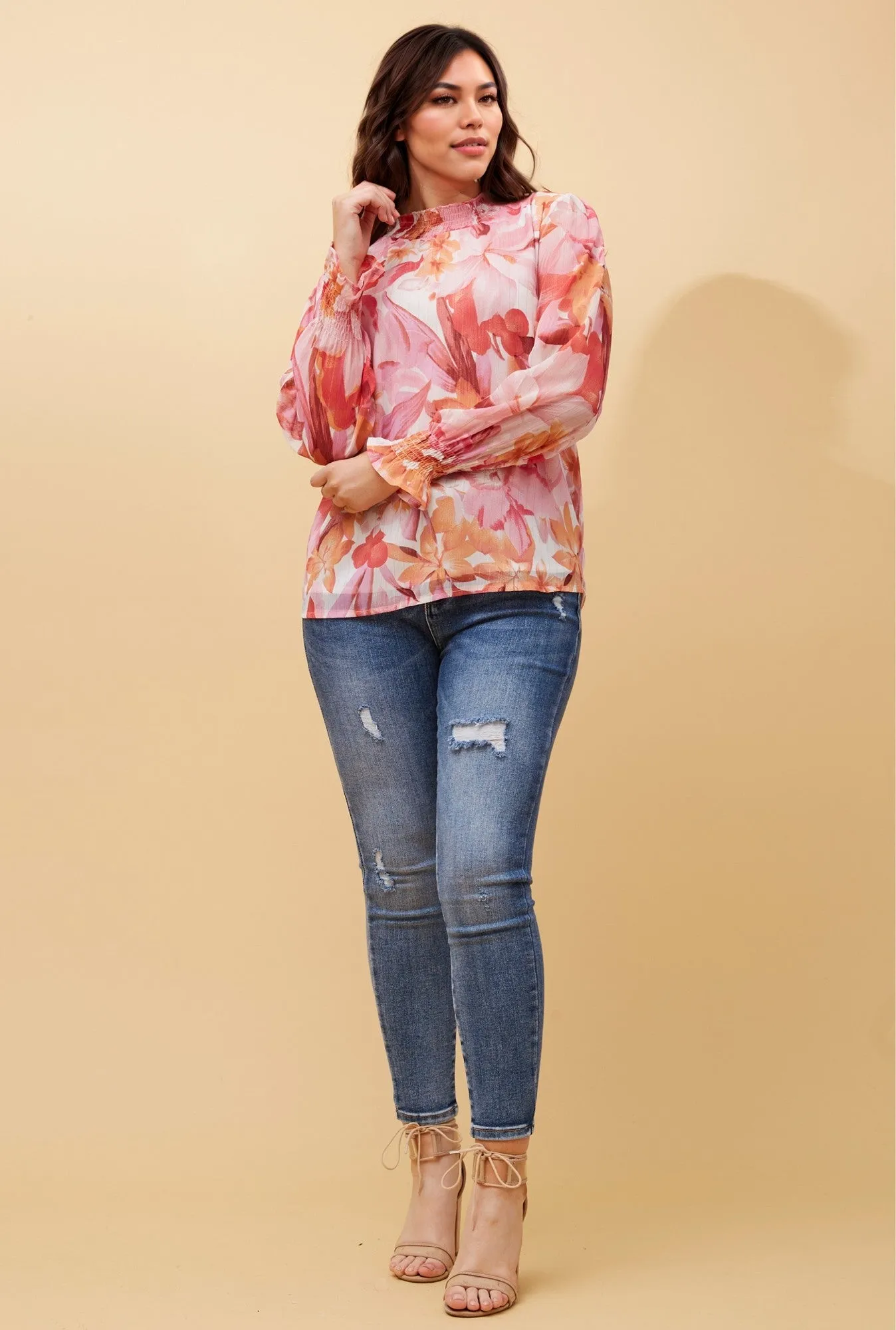 DIANA FLORAL PRINT BLOUSE sold by Rockmans product image thumbnail 4
