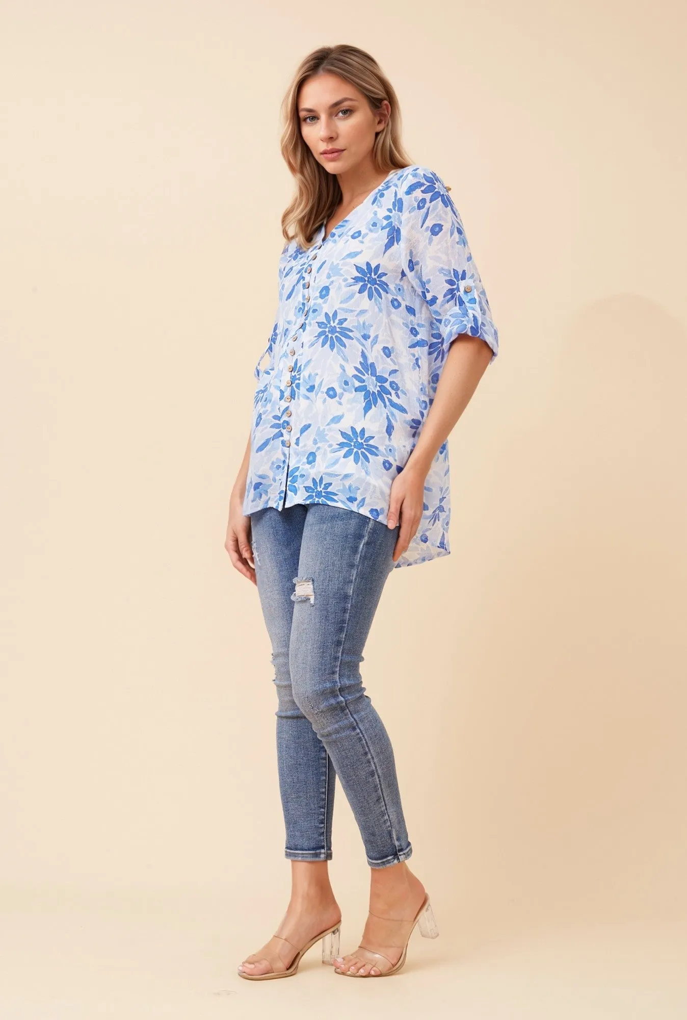 RUBY FLORAL SHIRT sold by Rockmans product image thumbnail 2