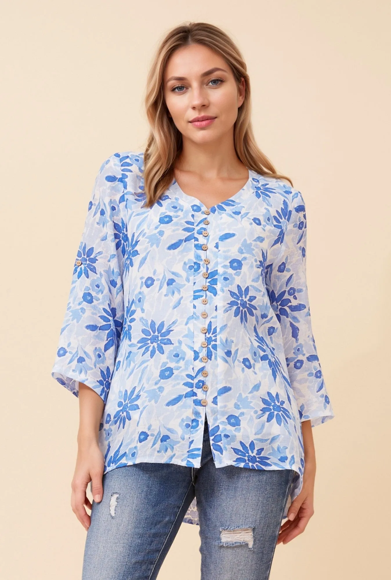 RUBY FLORAL SHIRT sold by Rockmans