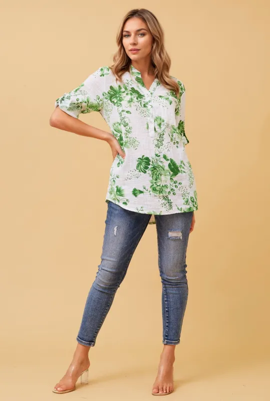 IMOGEN FLORAL TOP sold by Rockmans