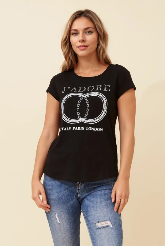 COCO DIAMANTE GRAPHIC TEE sold by Rockmans
