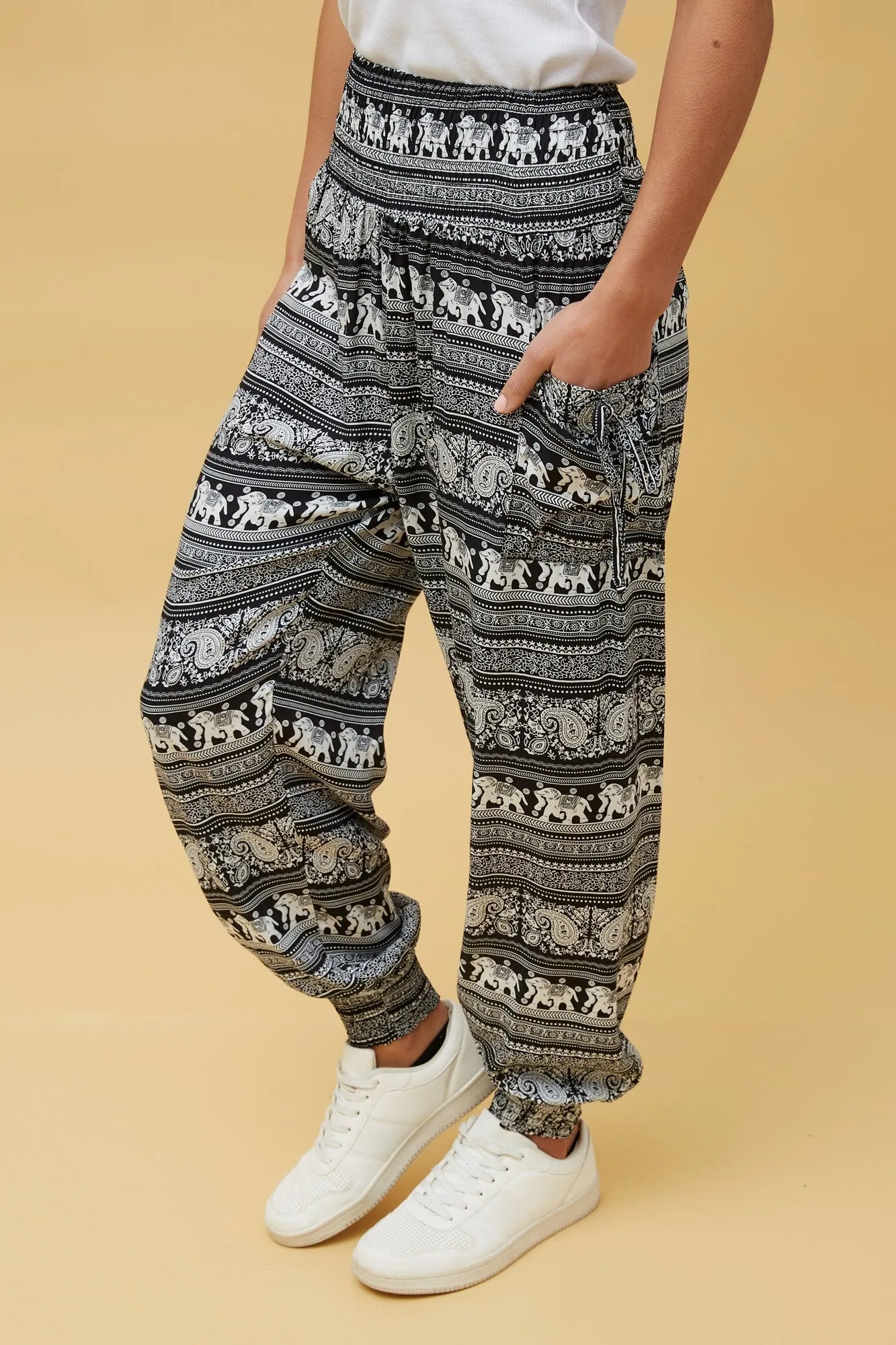 ANIMAL PRINT BOHO HAREM PANTS sold by Rockmans product image thumbnail 5