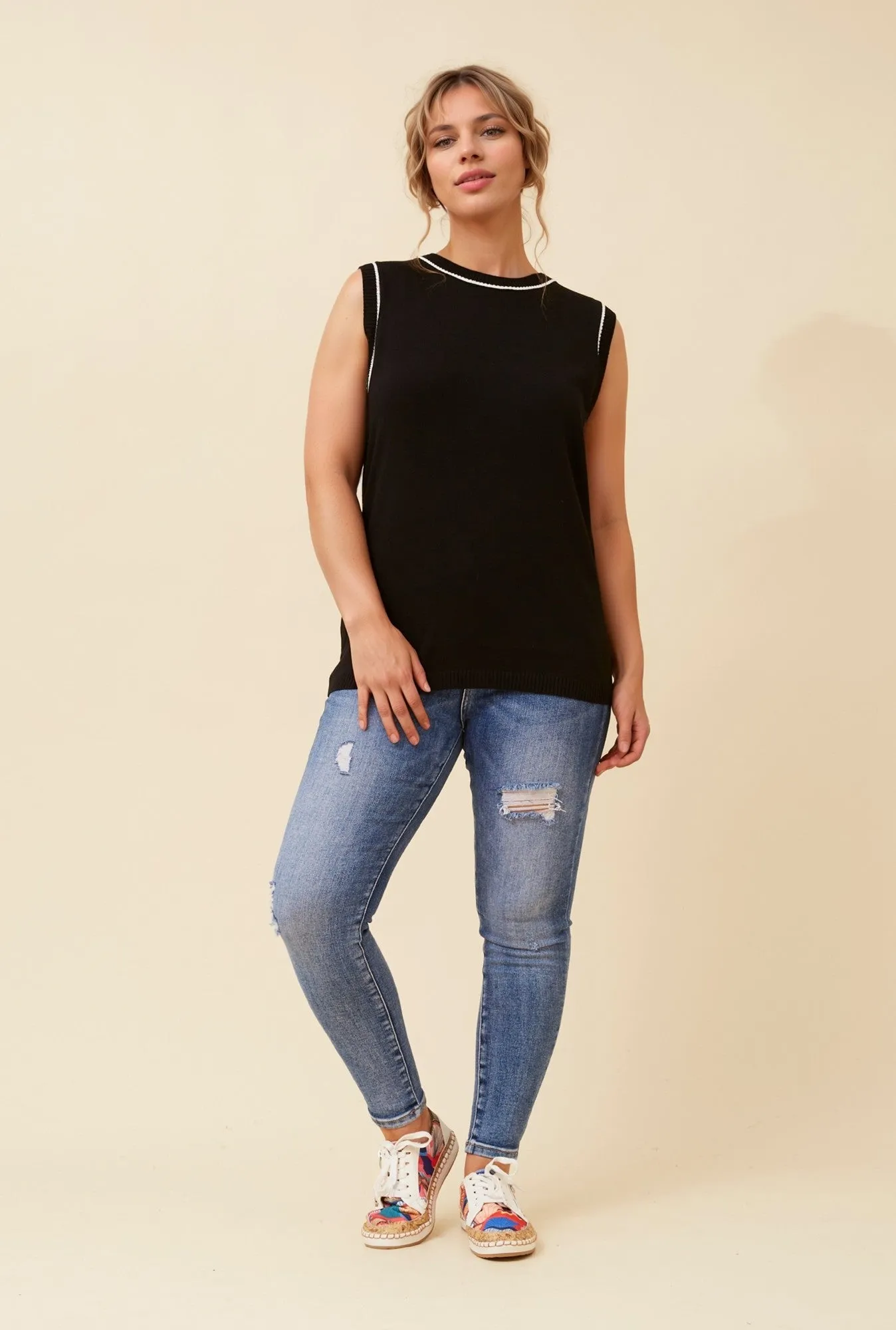 JORA JERSY KNIT VEST sold by Rockmans product image thumbnail 4