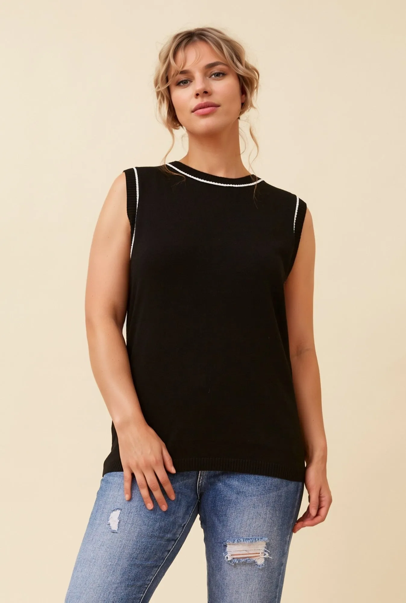 JORA JERSY KNIT VEST sold by Rockmans product image thumbnail 3