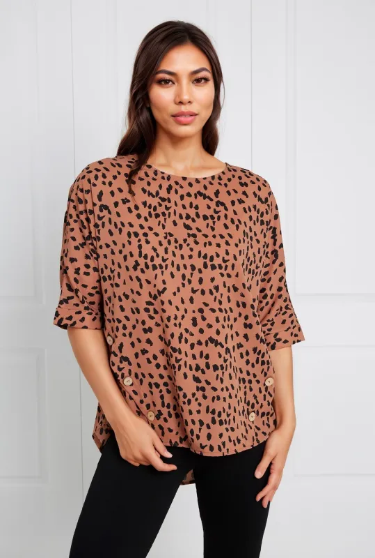 KATIA ANIMAL PRINT TOP sold by Rockmans