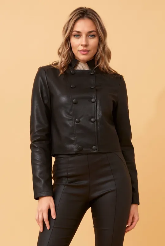 BINX VEGAN LEATHER JACKET sold by Rockmans