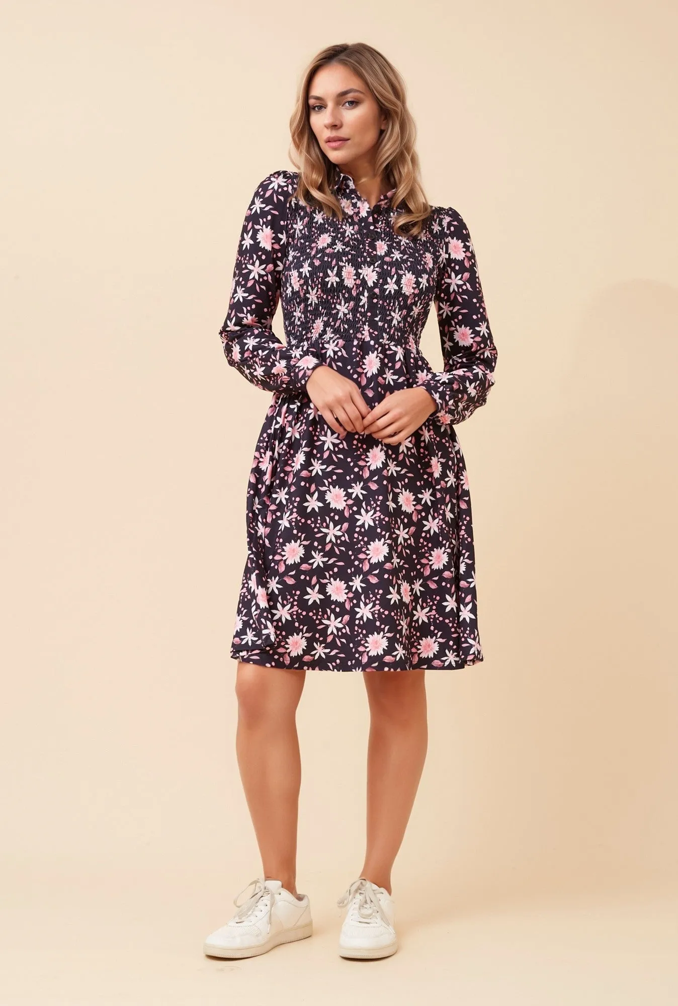 LONG SLEEVE FLORAL DRESS sold by Rockmans product image thumbnail 4