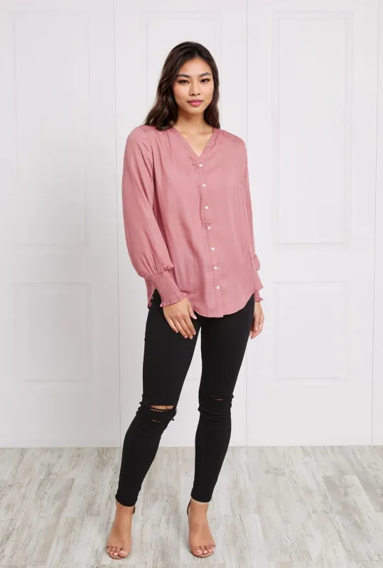 ROMITA BUTTON FRONT TOP sold by Rockmans