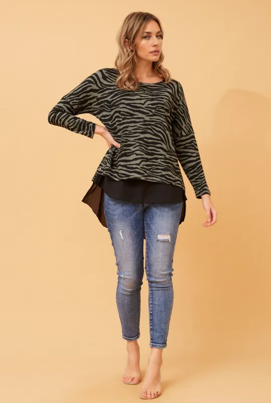 PENNY DOUBLE LAYERED TOP sold by Rockmans
