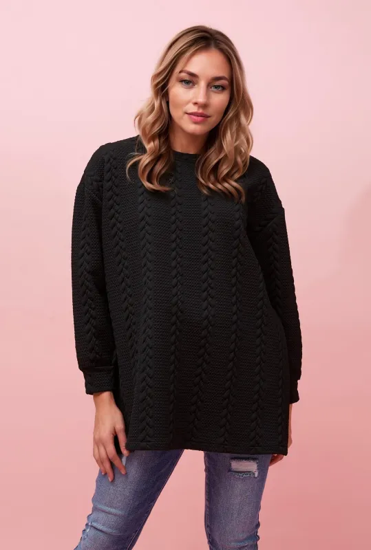 LIVIA CABLE PATTERN TOP sold by Rockmans