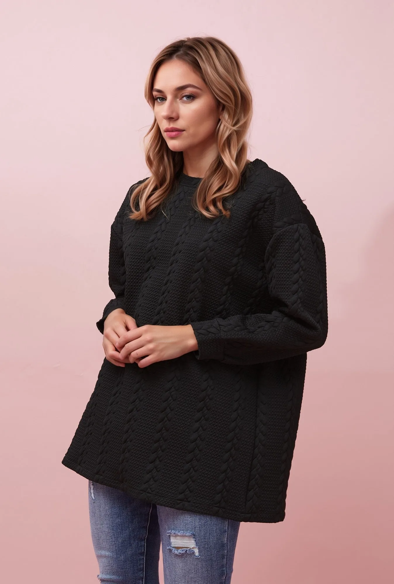 LIVIA CABLE PATTERN TOP sold by Rockmans product image thumbnail 5