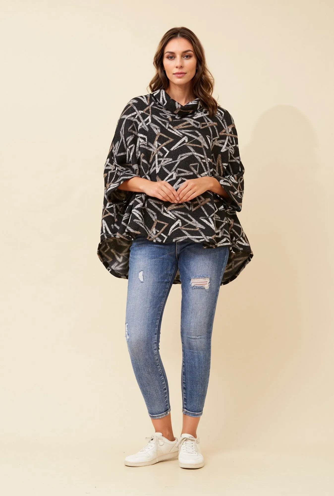 SIERRA GEOMETRIC PRINT TOP sold by Rockmans product image thumbnail 4