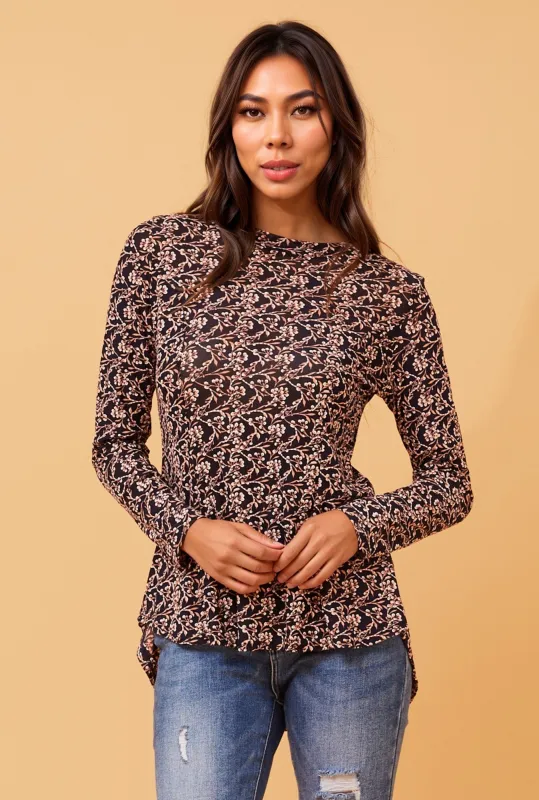 LUISA FLORAL TOP sold by Rockmans