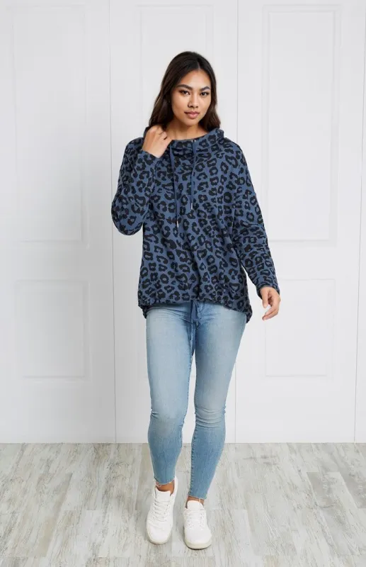 ANIMAL PRINT HOODIE sold by Rockmans