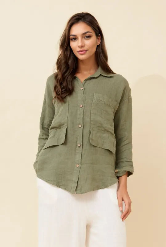 LINEN SHIRT sold by Rockmans
