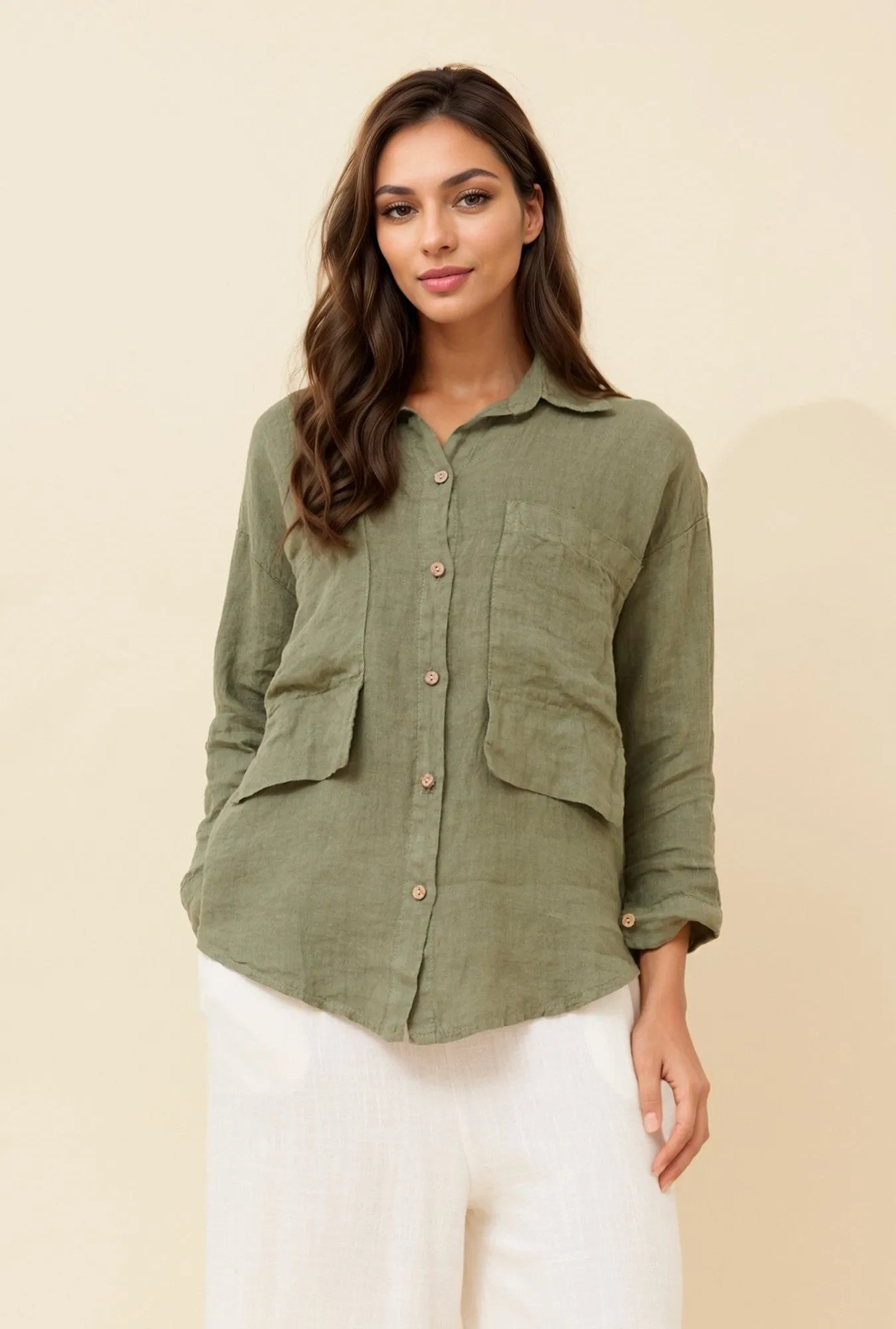 LINEN SHIRT sold by Rockmans product image thumbnail 3