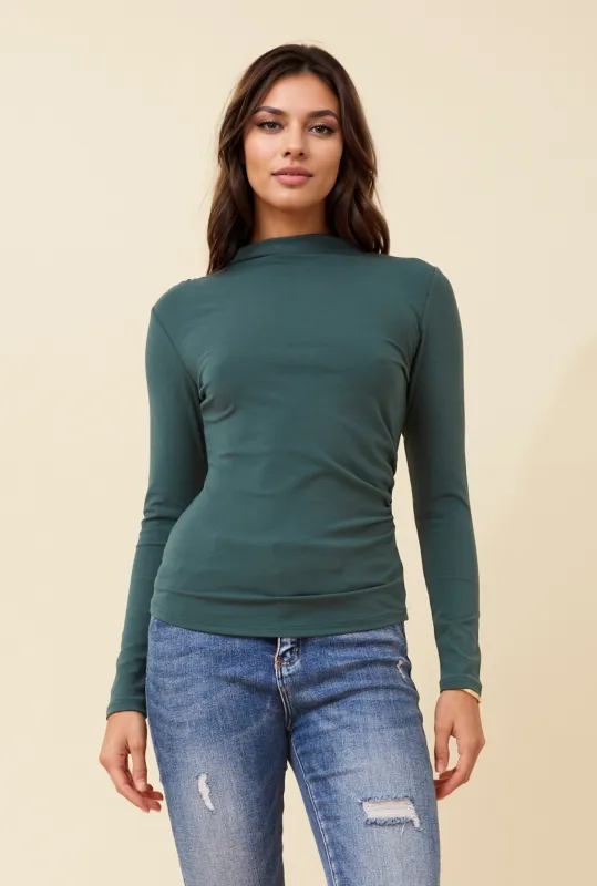INDRA HIGH NECK TOP sold by Rockmans