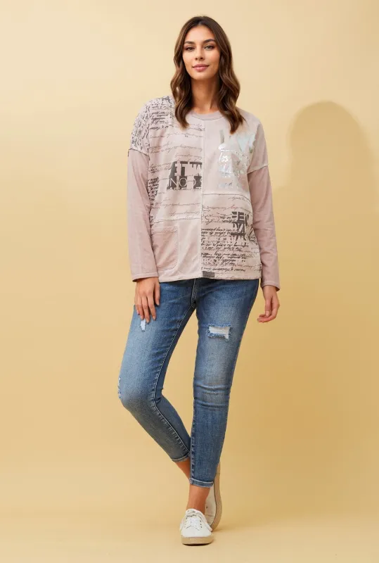 TIVOLI GRAPHIC PRINT TOP made by Rockmans