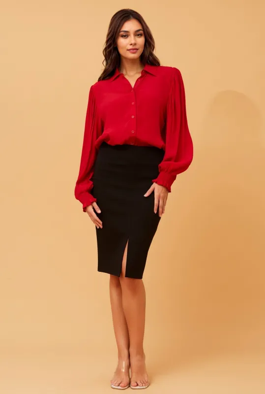 TRACEY SOLID SHIRT sold by Rockmans