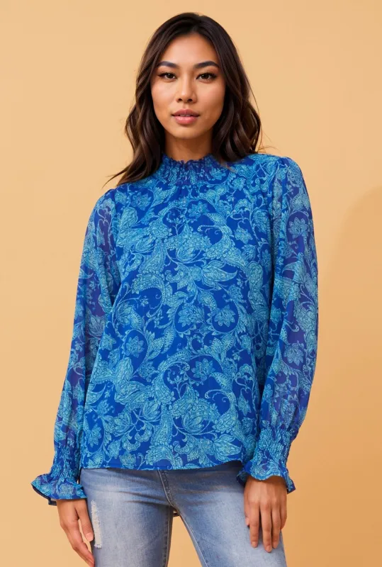 DIANA PAISLEY PRINT TOP sold by Rockmans