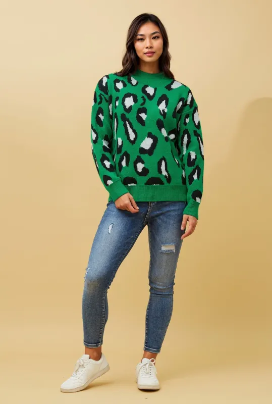 ROMILDA ANIMAL PRINT JUMPER sold by Rockmans