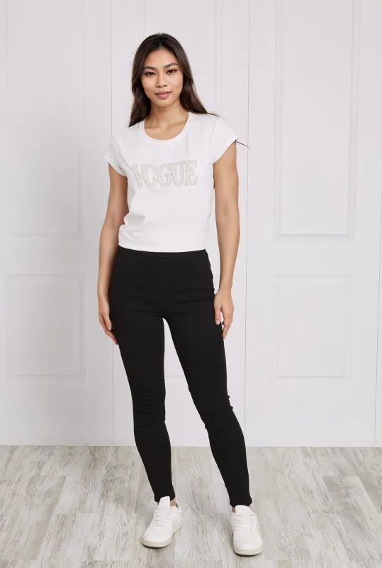 PLEATED SKINNY PANTS sold by Rockmans