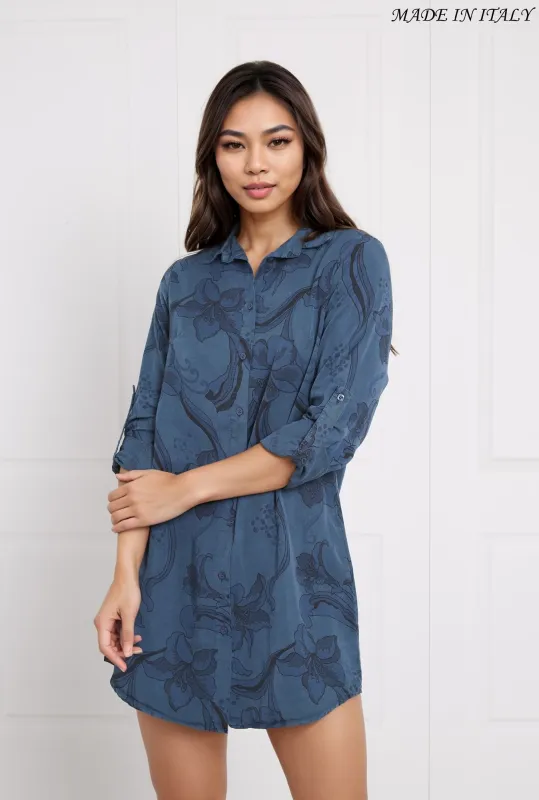 FLORAL SHIFT SHIRT DRESS sold by Rockmans