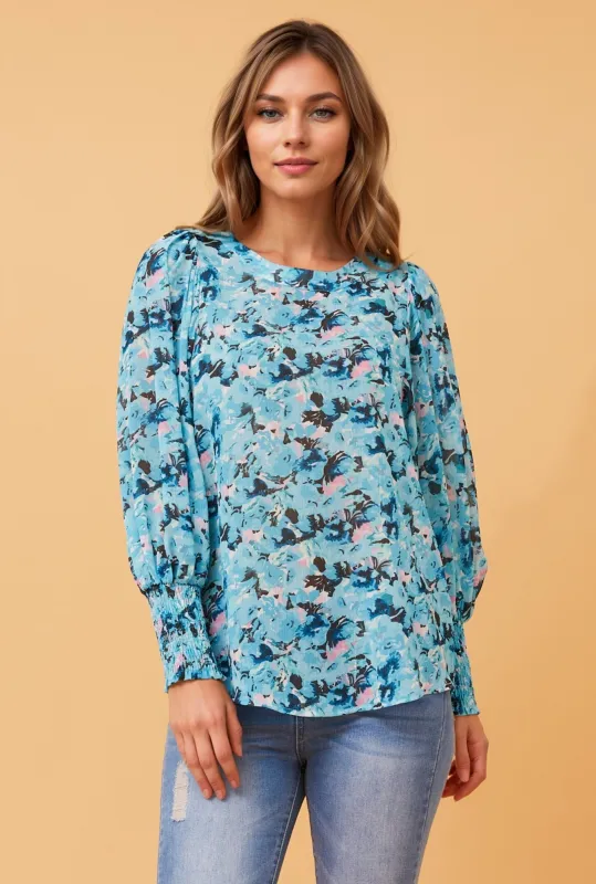 CLASSIC FLORAL PRINT BLOUSE sold by Rockmans