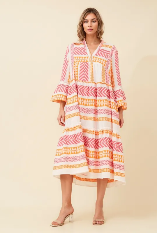 ORISSA JACQUARD MIDI DRESS sold by Rockmans
