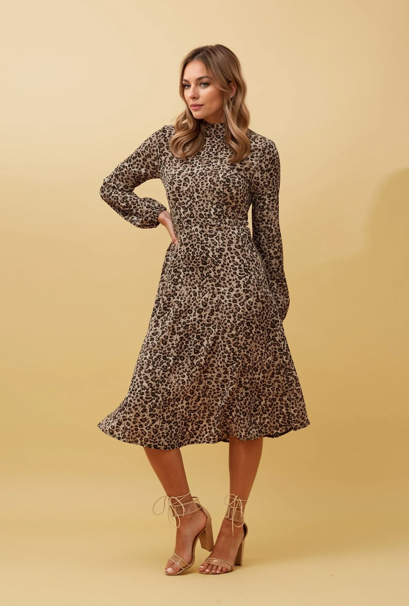 SWEETIE ANIMAL PRINT MIDI DRESS sold by Rockmans product image thumbnail 2