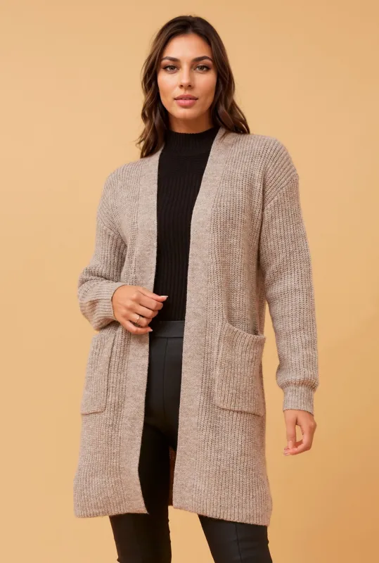 ZIBA SOLID KNIT CARDIGAN sold by Rockmans