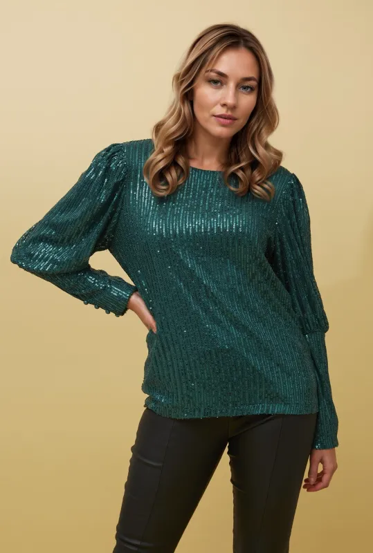 DECLAN SEQUIN TOP sold by Rockmans