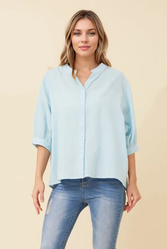 BELINA SOLID SHIRT made by Rockmans