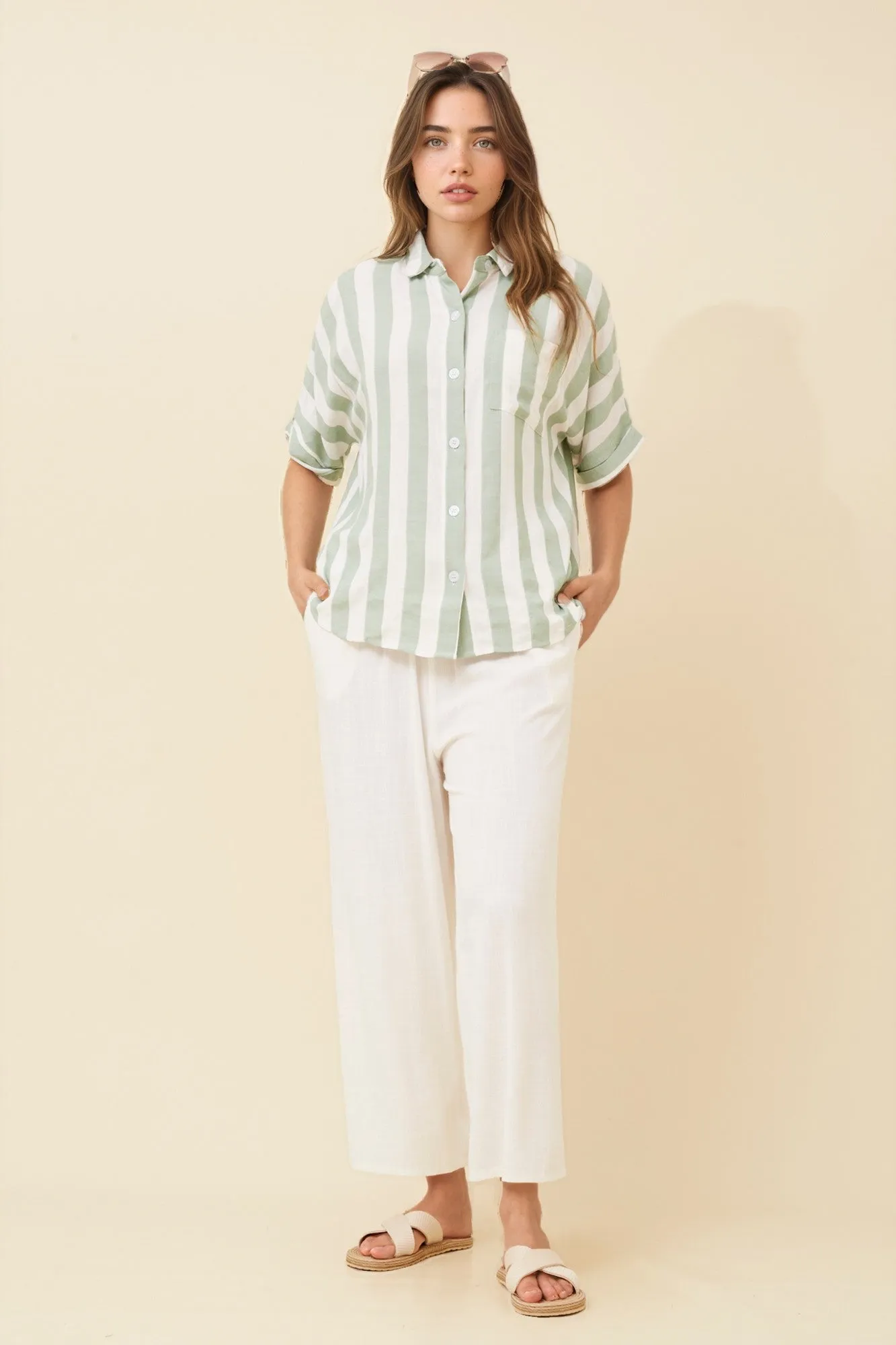 HADLEY STRIPE SHIRT sold by Rockmans product image thumbnail 2