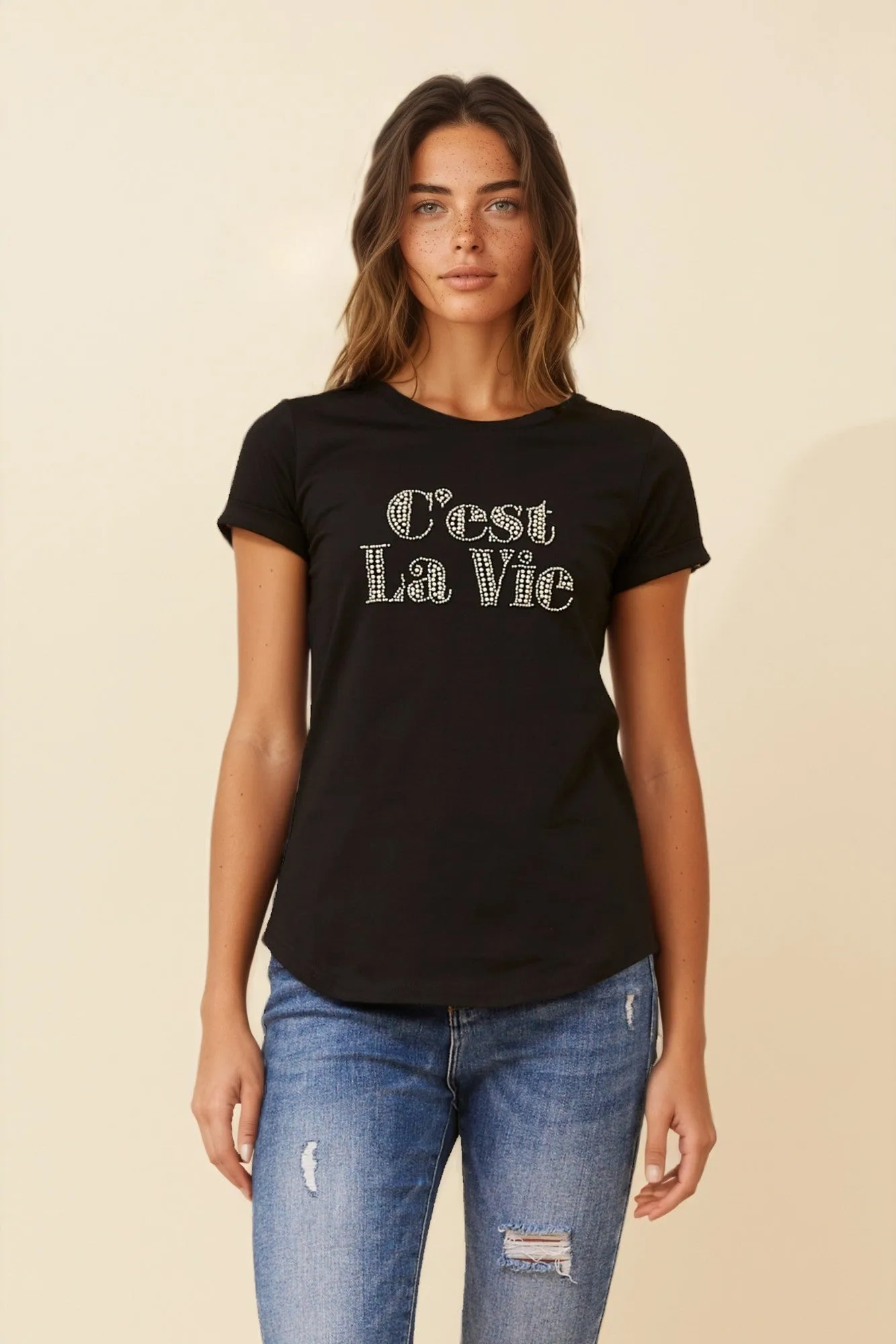 ASTRA EMBELLISHED TEE sold by Rockmans product image thumbnail 3