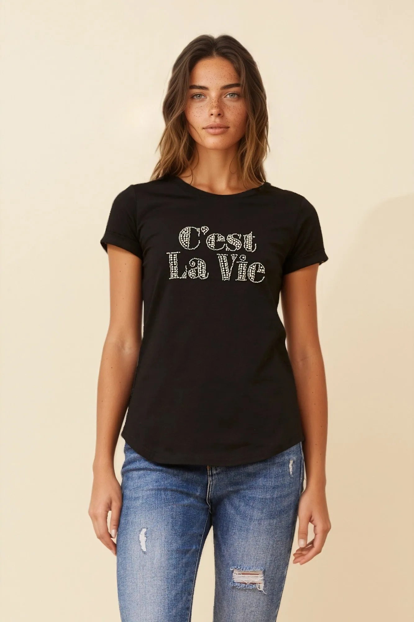 ASTRA EMBELLISHED TEE sold by Rockmans