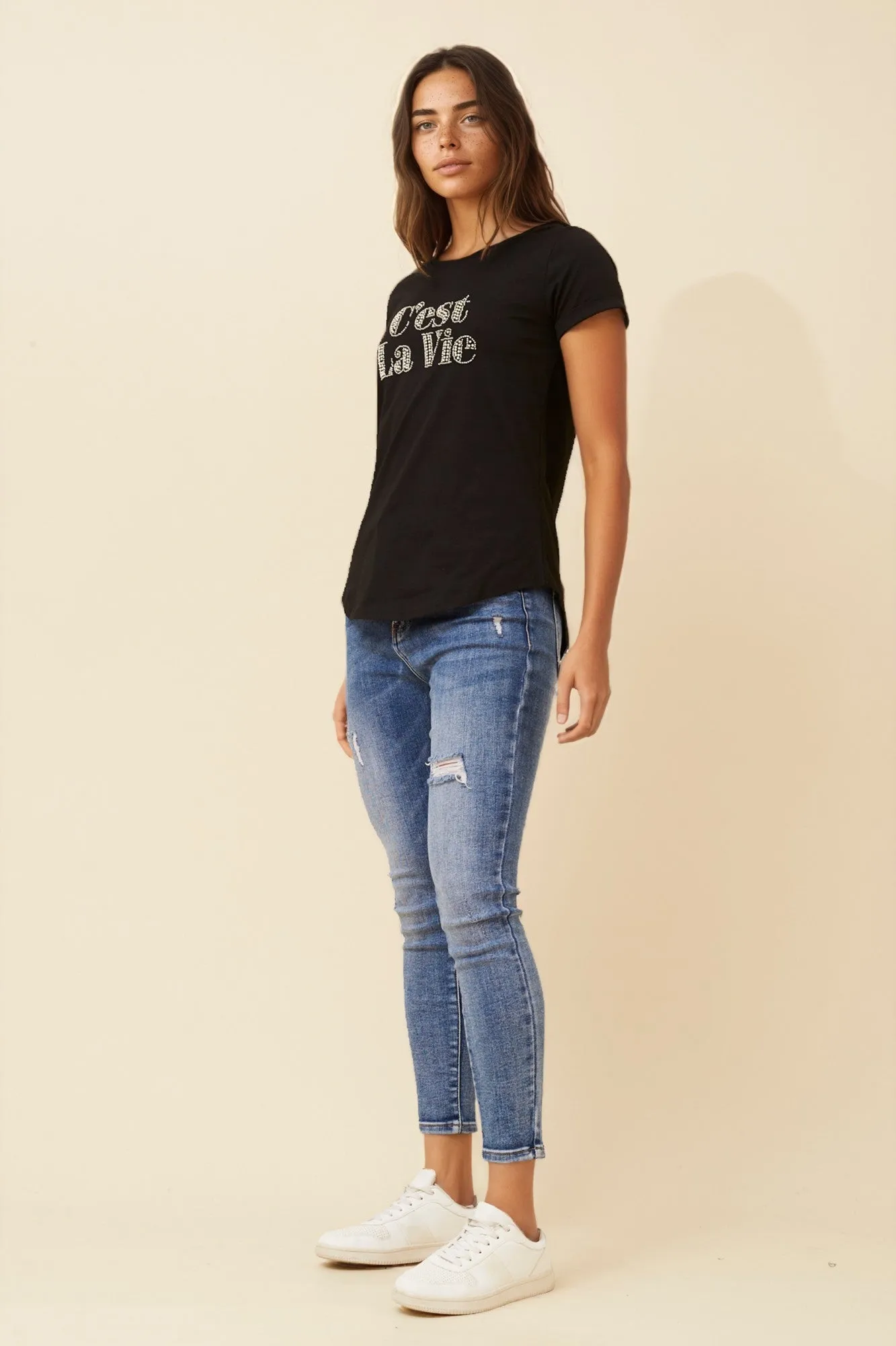 ASTRA EMBELLISHED TEE sold by Rockmans product image thumbnail 5