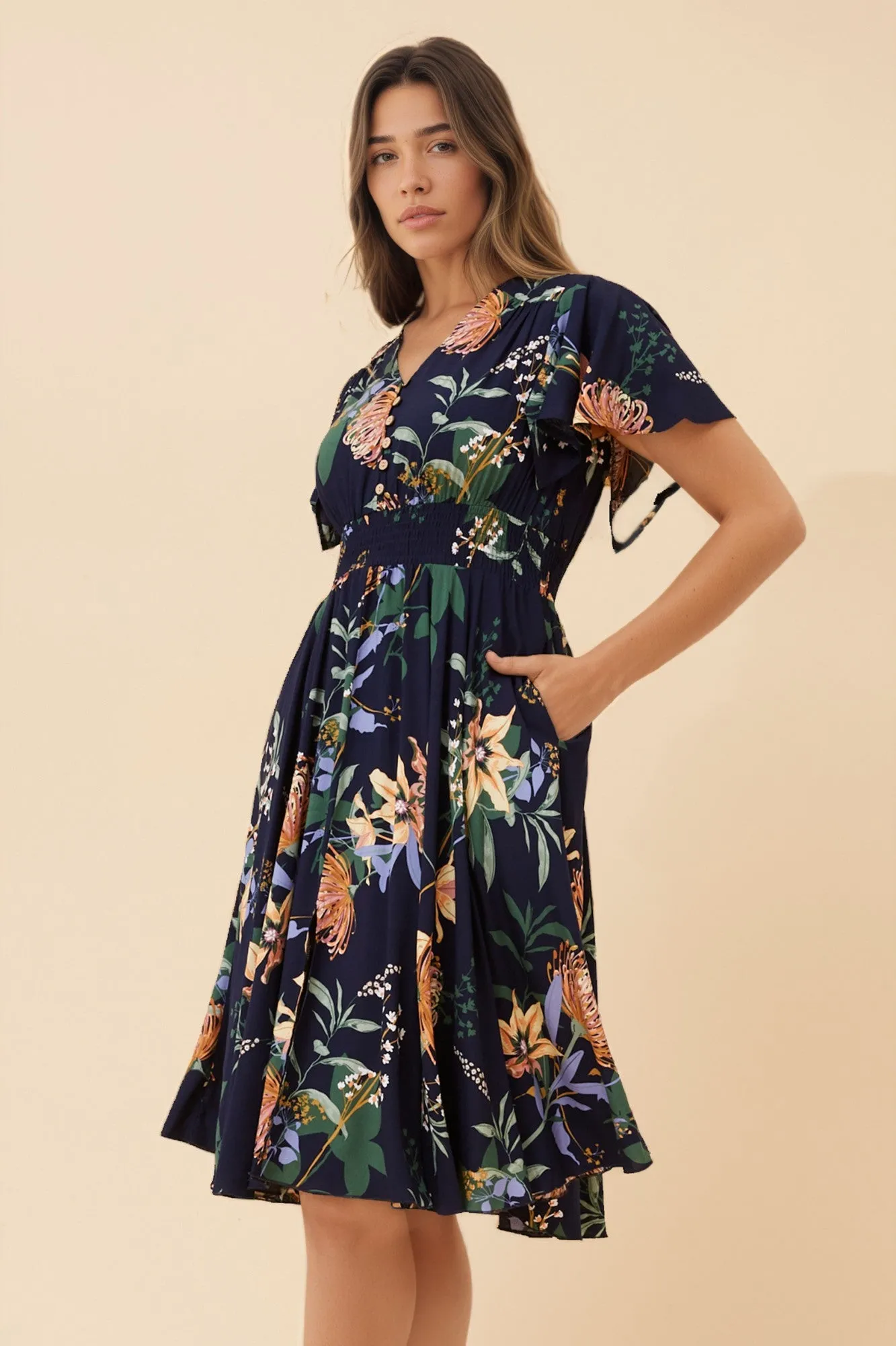 SANDY FLORAL DRESS sold by Rockmans product image thumbnail 5