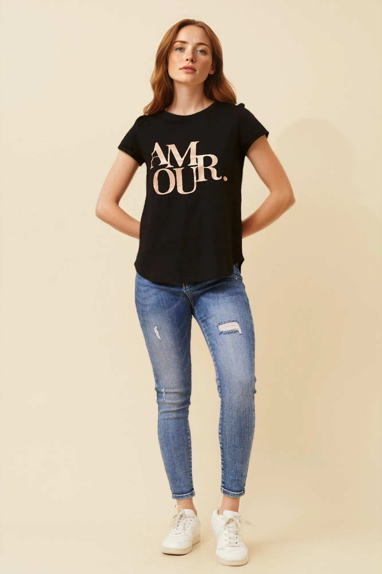 ASTRA SEQUIN GRAPHIC TEE sold by Rockmans product image thumbnail 4