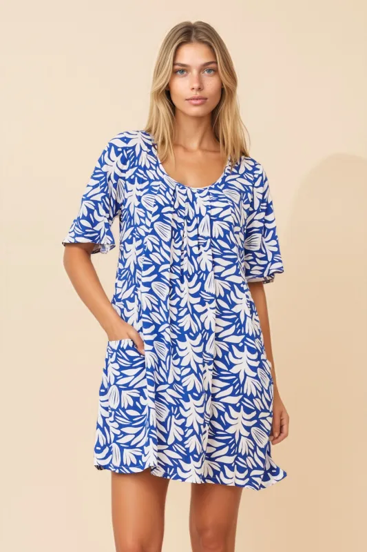 ANIKA ABSTRACT PRINT DRESS sold by Rockmans